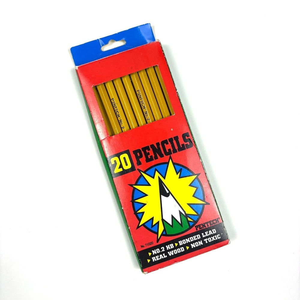 VTG 1993 Pentech No. 2 HB Pencils 19 ct. Bonded Lead‎ Reaal Wood Non Toxic 71020